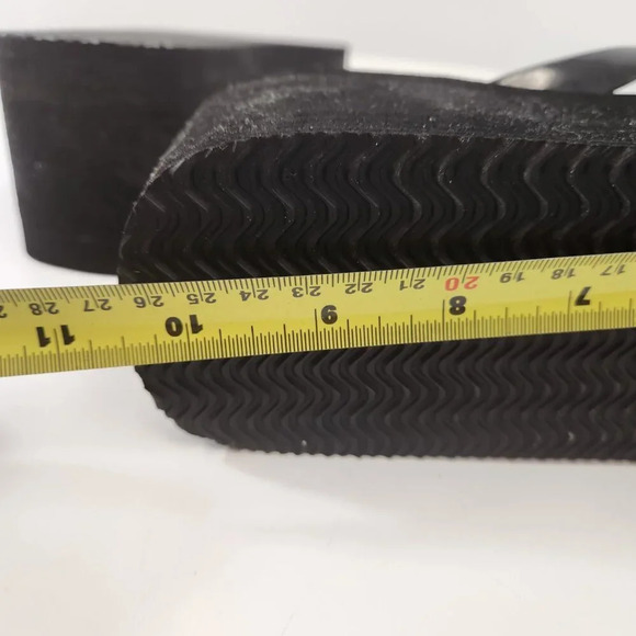 Betsey Johnson Platform Flip Flops Black Gingham Size 11 - Picture 8 of 8